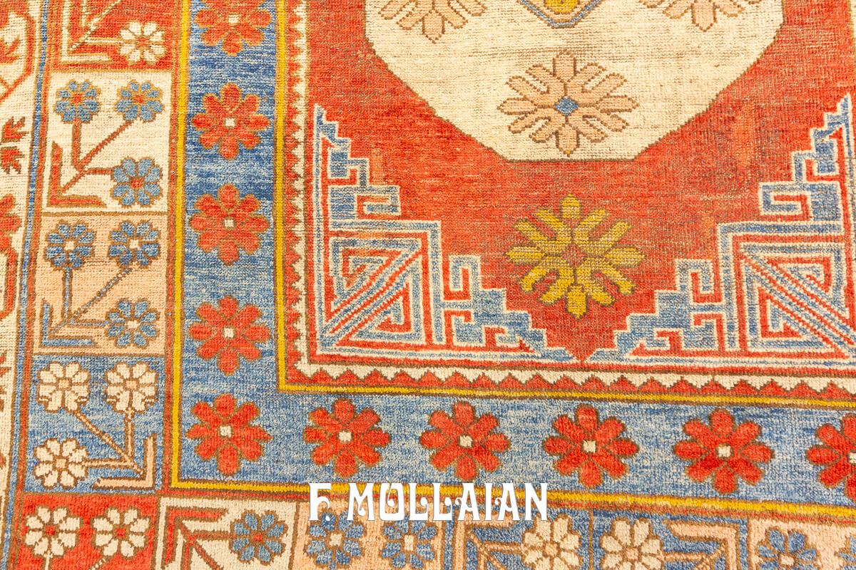 Antique Khotan Rug Red/Blue Color n°:962698